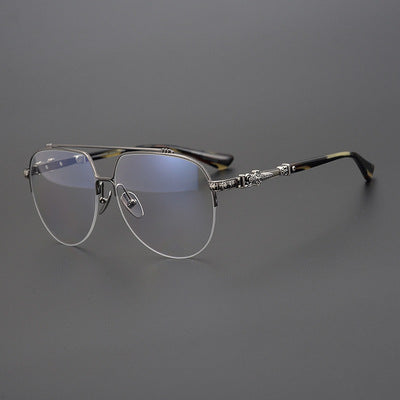 CHH Chrome Hearts Glasses Versatile Large Frame Pure Titanium Myopia Glasses Frame