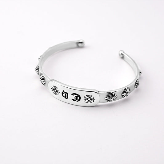 Chrome Hearts personality cross flower open bracelet