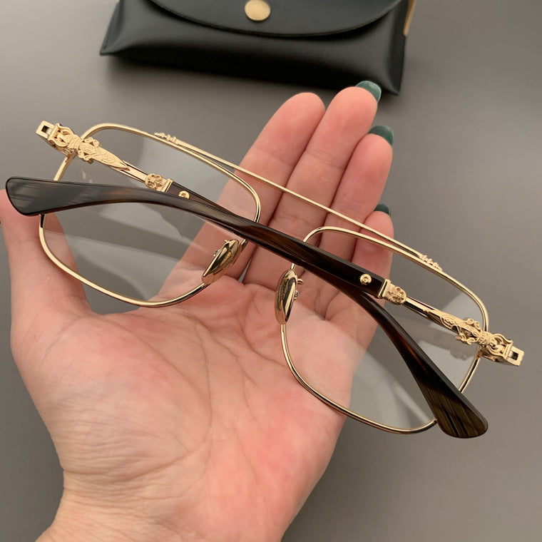 CHH Chrome Hearts Glasses Ultra Light Square Toad Mirror Myopia Glasses Frame