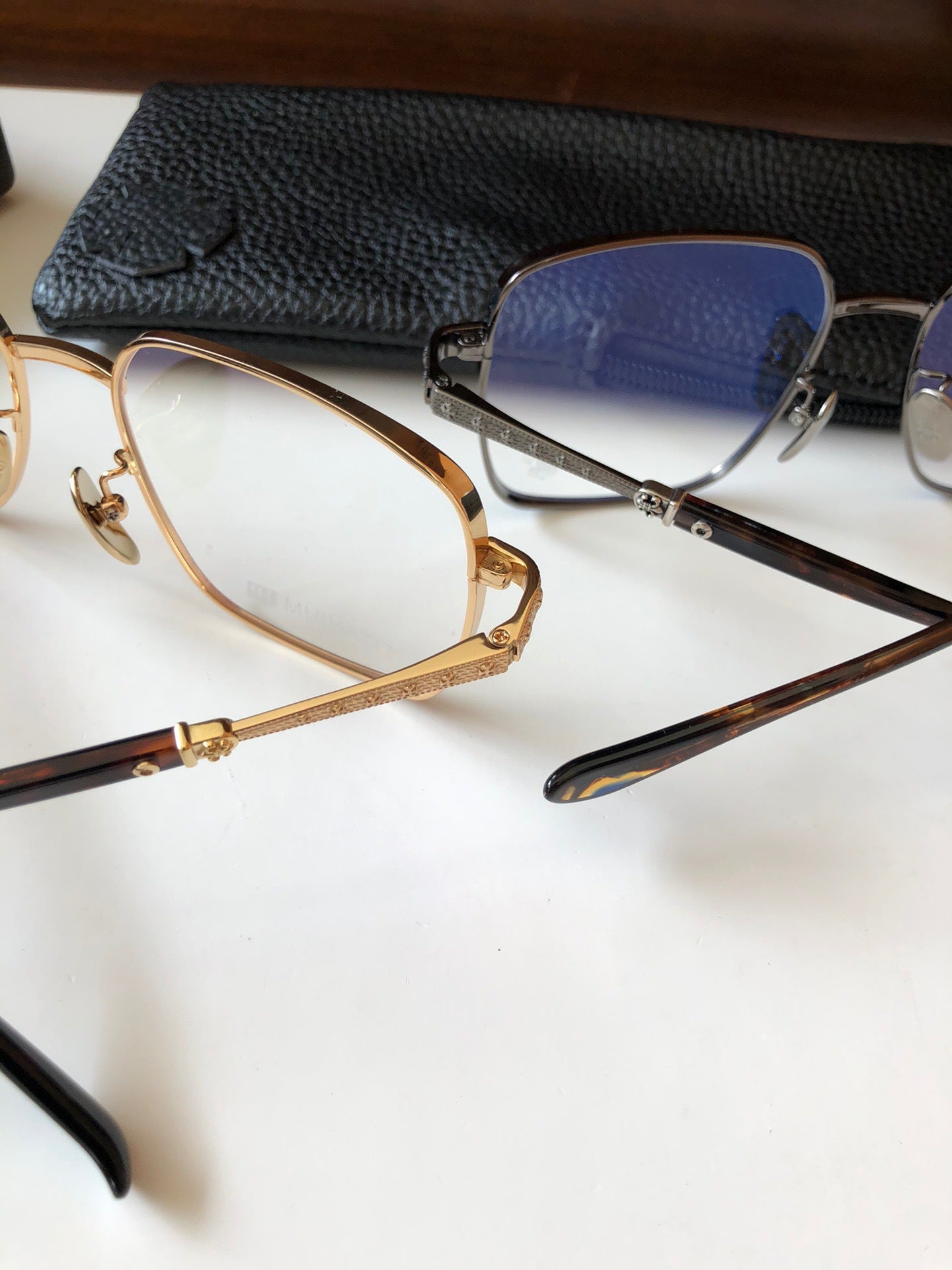 CHH Chrome Hearts Glasses Stylish Exquisite Pure Titanium Box Glasses Frame