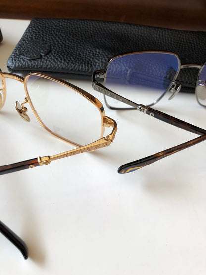 CHH Chrome Hearts Glasses Stylish Exquisite Pure Titanium Box Glasses Frame