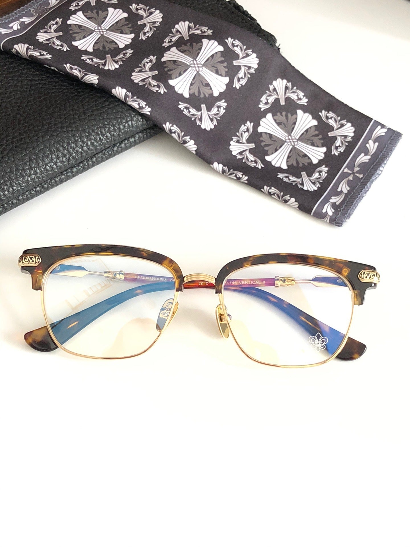 CHH Chrome Hearts Glasses Light Luxury Classic Vintage Full Frame Glasses Frame