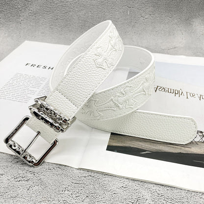 Chh Chrome Heart Belt Embroidery Belt Male