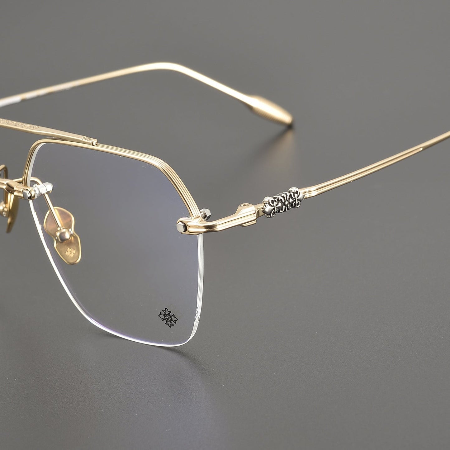 CHH Chrome Hearts Glasses Versatile Vintage Ultra Light Titanium Frame Myopia Frame