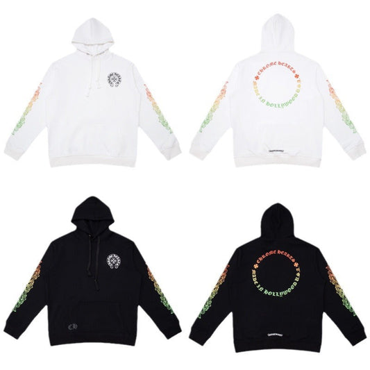 CHH Chrome Heart Hoodie Crowe Sanskrit circle print Chrome Hearts hooded sweater