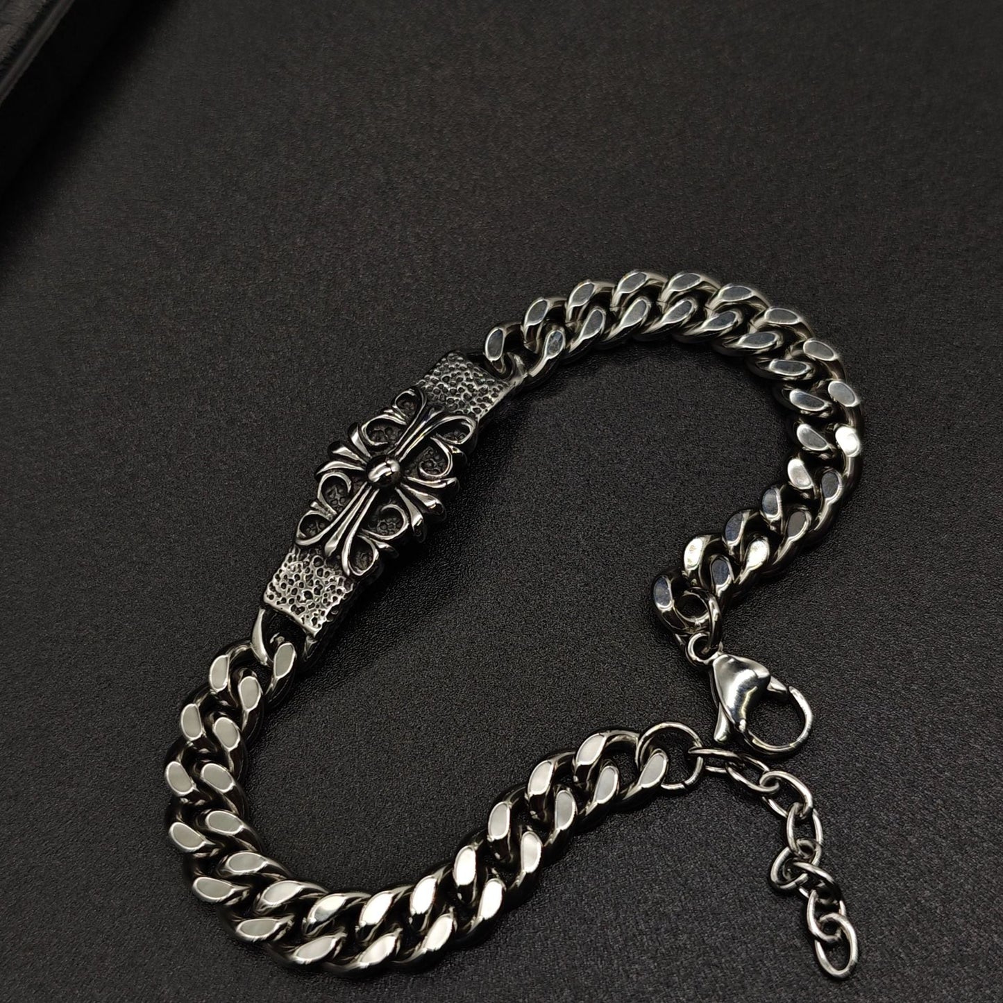 Chrome Hearts cross military flower bracelet