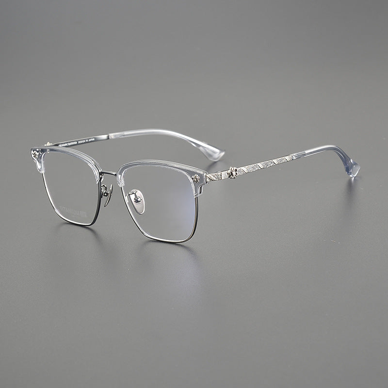 CHH Chrome Hearts Glasses frame fashion engraved large face small