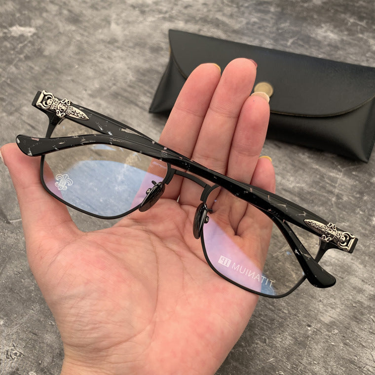 CHH Chrome Hearts Glasses Pure Titanium Ultra Light Business Glasses Frame