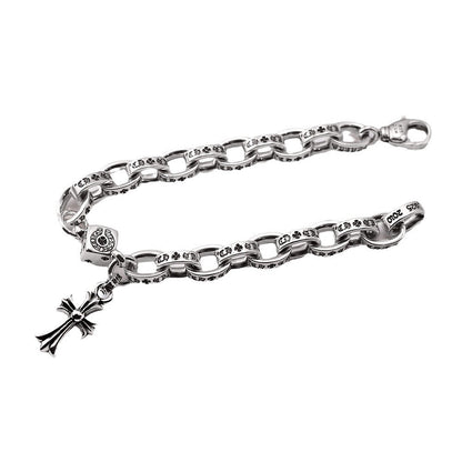 Chrome Hearts cross Dice letter bracelet