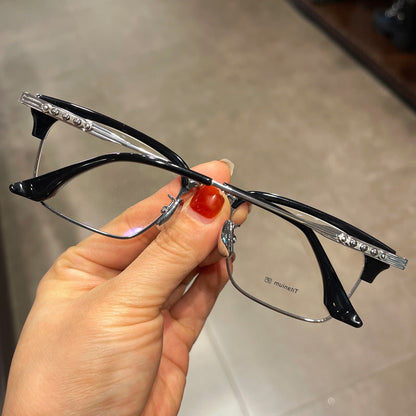 CHH Chrome Hearts Glasses Ultra Light Pure Titanium Myopia Glasses Frame
