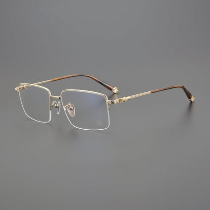 CHH Chrome Hearts Glasses Personalized fashion half frame myopia glasses frame