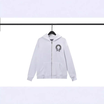 CHH Chrome Heart Hoodie Crowe hooded sweater cross cardigan loose terry jacket