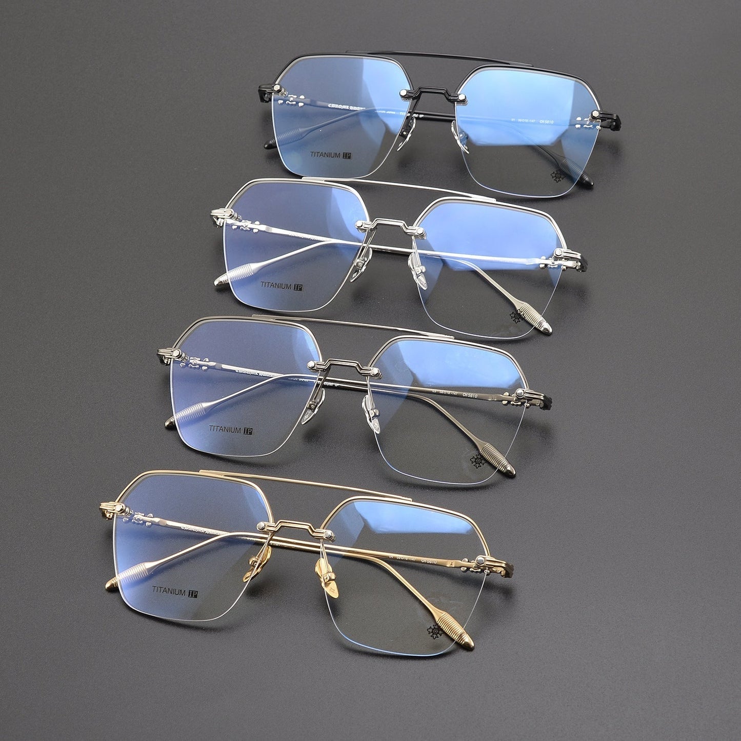 CHH Chrome Hearts Glasses Versatile Vintage Ultra Light Titanium Frame Myopia Frame