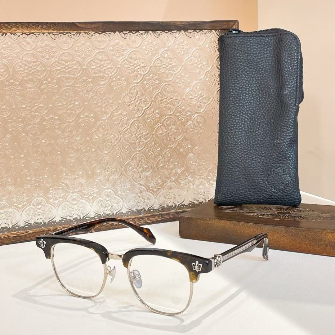 CHH Chrome Hearts Glasses Light Luxury Atmosphere Pure Titanium Eyebrow Frame Glasses Frame