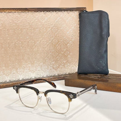 CHH Chrome Hearts Glasses Light Luxury Atmosphere Pure Titanium Eyebrow Frame Glasses Frame