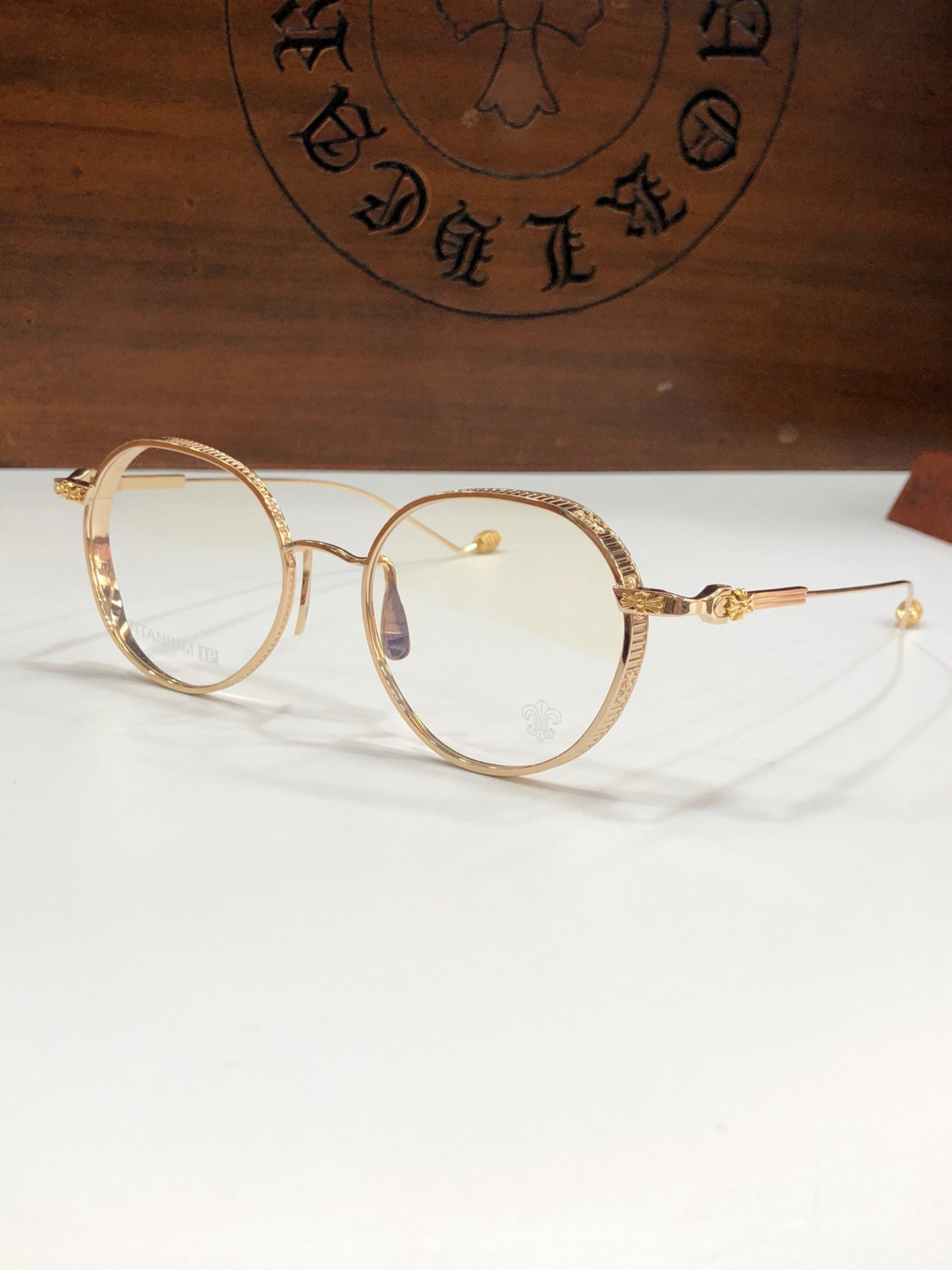 CHH Chrome Hearts Glasses Ultra Light Retro Literary Flat Mirror Myopia Glasses Frame