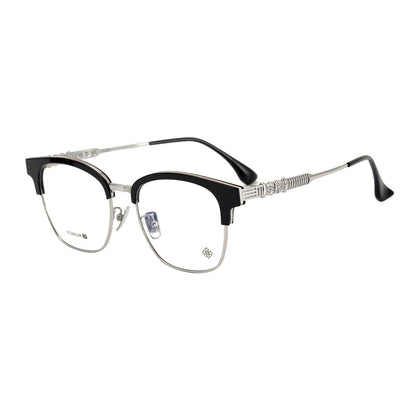 CHH Chrome Hearts Glasses Vintage Ultra Light Half Frame Myopia Glasses Frame