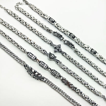 Chrome Hearts 925 Sterling silver retro bracelet