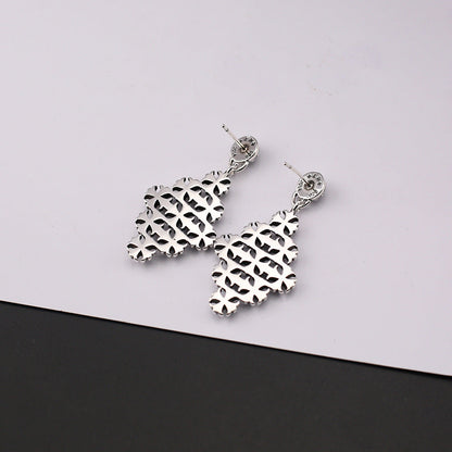 Chrome Hearts retro cross rivet earrings