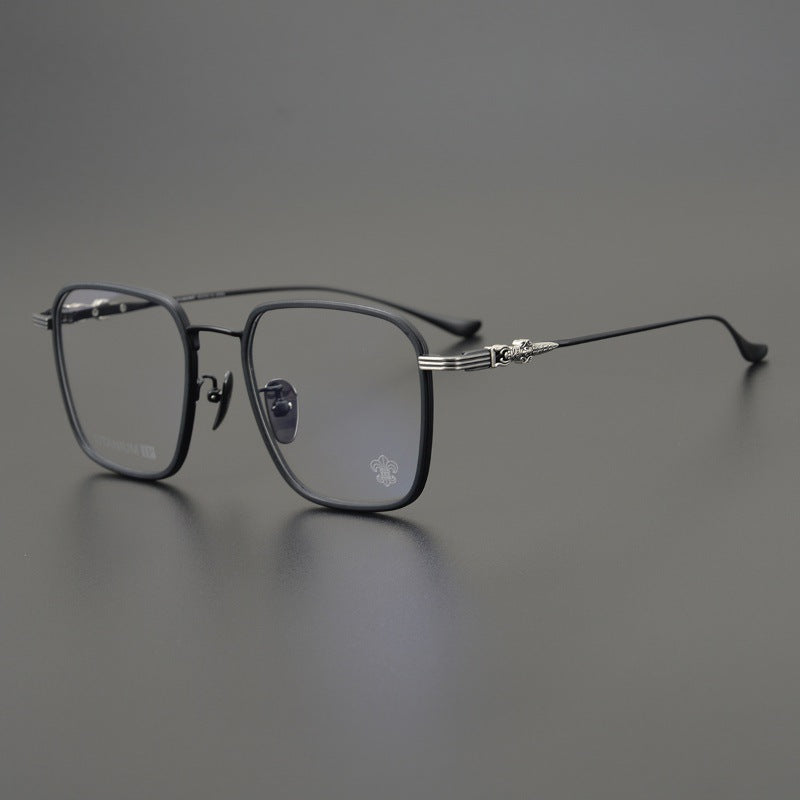 CHH Chrome Hearts Glasses Light Luxury Pure Titanium Engraved Glasses Frame