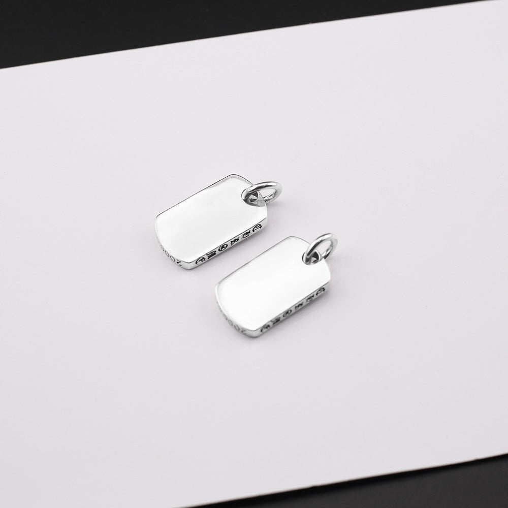 Chrome Hearts six-pointed star sword inlaid with diamonds pendant