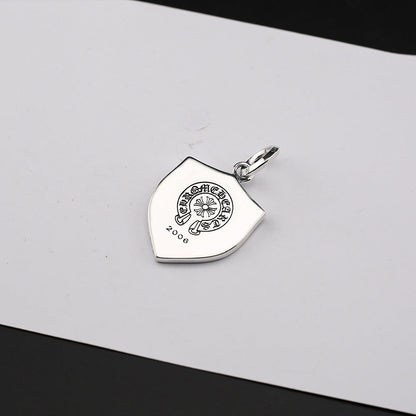 Chrome Hearts gold anchor shield pendant