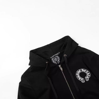 CHH Chrome Heart Hoodie Crowe hooded sweater loose casual cardigan hooded