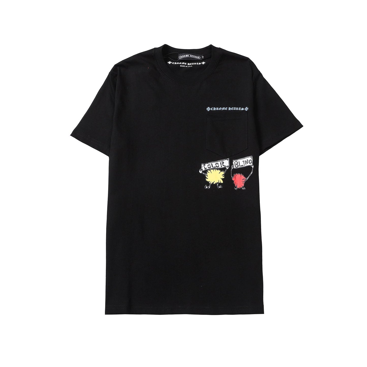 CHH Chrome Heart T Shirts Crowe Summer Short Sleeve Hip Hop Men's and Women's T-Shirts