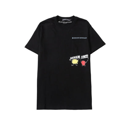 CHH Chrome Heart T Shirts Crowe Summer Short Sleeve Hip Hop Men's and Women's T-Shirts