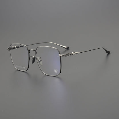 CHH Chrome Hearts Glasses Versatile Titanium Frame Ultra Light Box Glasses Frame