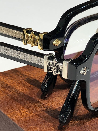 CHH Chrome Hearts Glasses Stylish Vintage Double Beam Glasses Frames