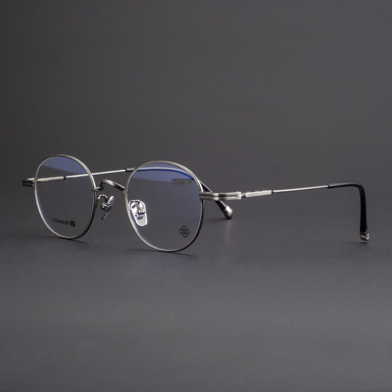 CHH Chrome Hearts Glasses Fashion Exquisite Pure Titanium Ultra Light Round Frame
