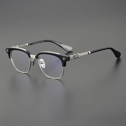 CHH Chrome Hearts Glasses Vintage half-frame glasses Pure titanium frames