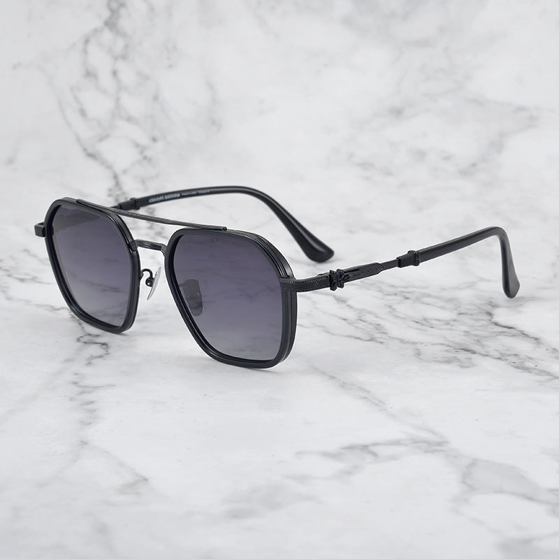 CHH Chrome Hearts Glasses Japanese Handmade Double Beam Glasses Frame Sunglasses