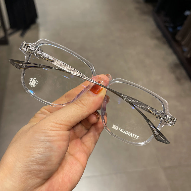 CHH Chrome Hearts Glasses Vintage Pure Titanium Myopia Glasses Frame