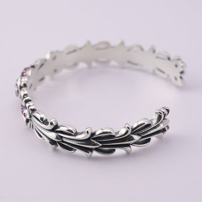 chrome hearts Gem Heart Love Cuff Gem bracelet