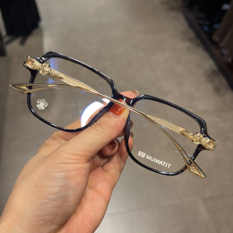 CHH Chrome Hearts Glasses Vintage Pure Titanium Myopia Glasses Frame