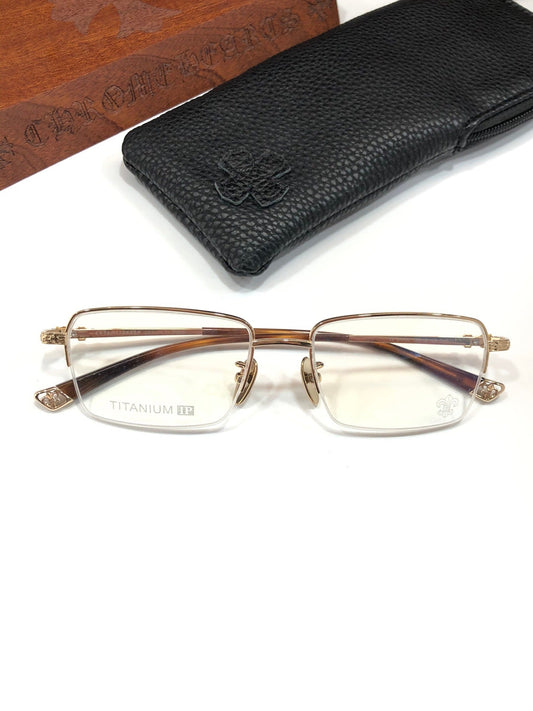 CHH Chrome Hearts Glasses Simple and exquisite frameless business titanium myopia glasses frame