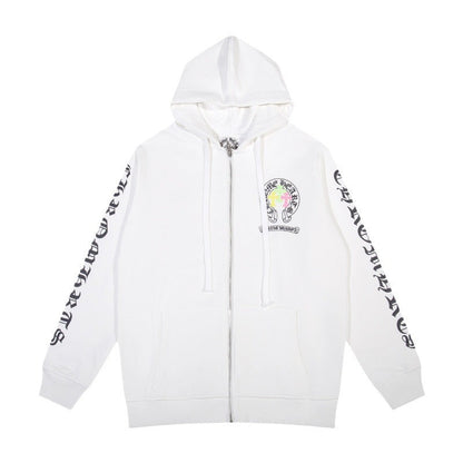 CHH Chrome Heart Hoodie Chrome Heart Clover Zip Cardigan Hooded Sweater