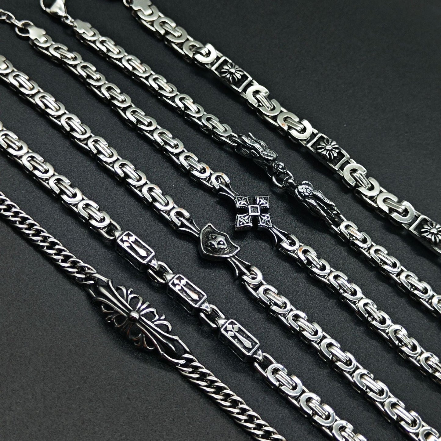 Chrome Hearts 925 Sterling silver retro bracelet