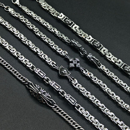 Chrome Hearts 925 Sterling silver retro bracelet