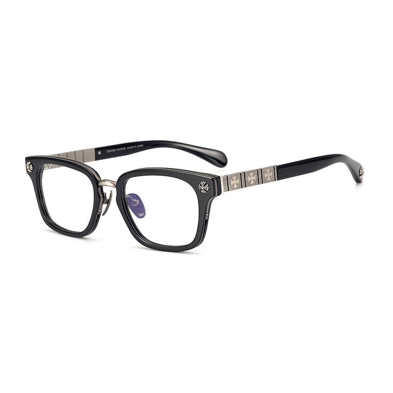 CHH Chrome Hearts Glasses Vintage Square Glasses Frame Spring Legs