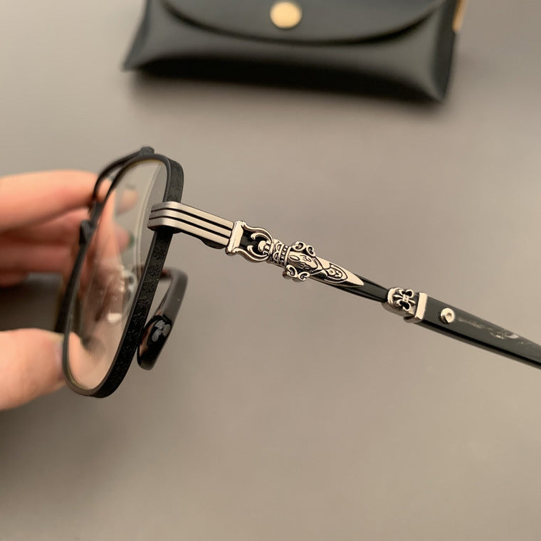 CHH Chrome Hearts Glasses Ultra Light Square Toad Mirror Myopia Glasses Frame