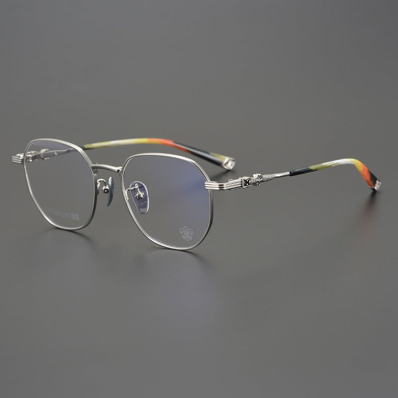 CHH Chrome Hearts Glasses Vintage Pure Titanium Ultra Light Polygon Frame