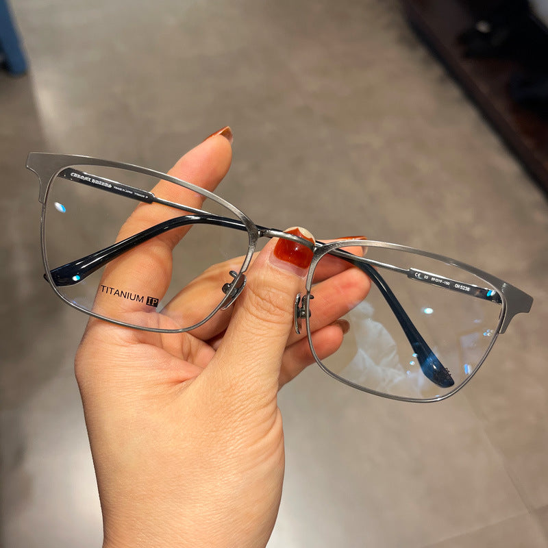 CHH Chrome Hearts Glasses Ultra Light Pure Titanium Business Myopia Glasses Frame