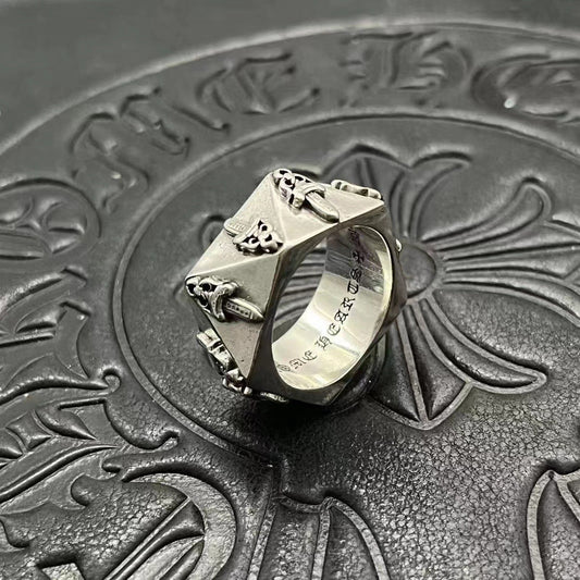 Chrome Hearts cut-angle sword ring