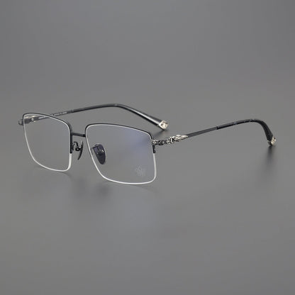 CHH Chrome Hearts Glasses Personalized fashion half frame myopia glasses frame