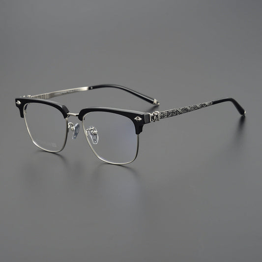 CHH Chrome Hearts Glasses Frameless Pure Titanium Glasses Frame Business