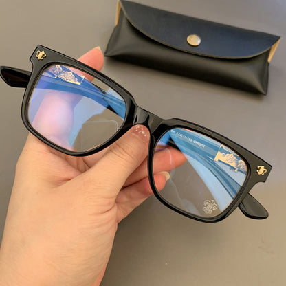 CHH Chrome Hearts Glasses Black Frame Silver Myopia Frame