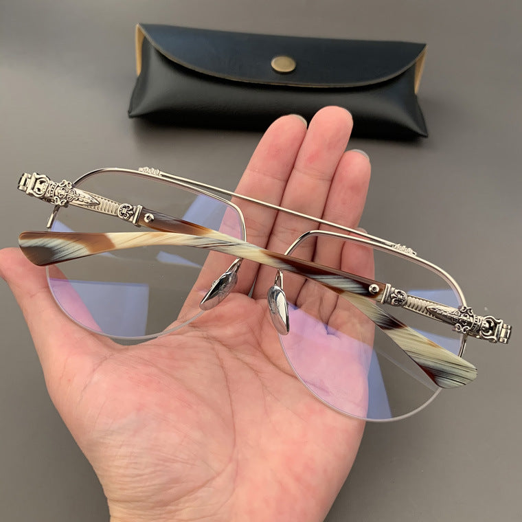 CHH Chrome Hearts Glasses Silver Glasses Frame